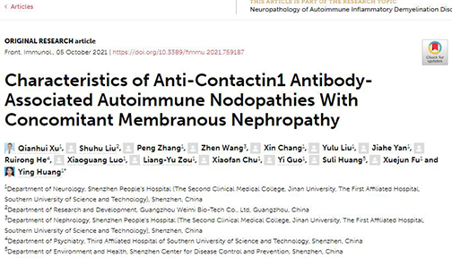 【研究解读】抗CNTN1抗体相关自身免疫性结节病合并膜性肾病的特征